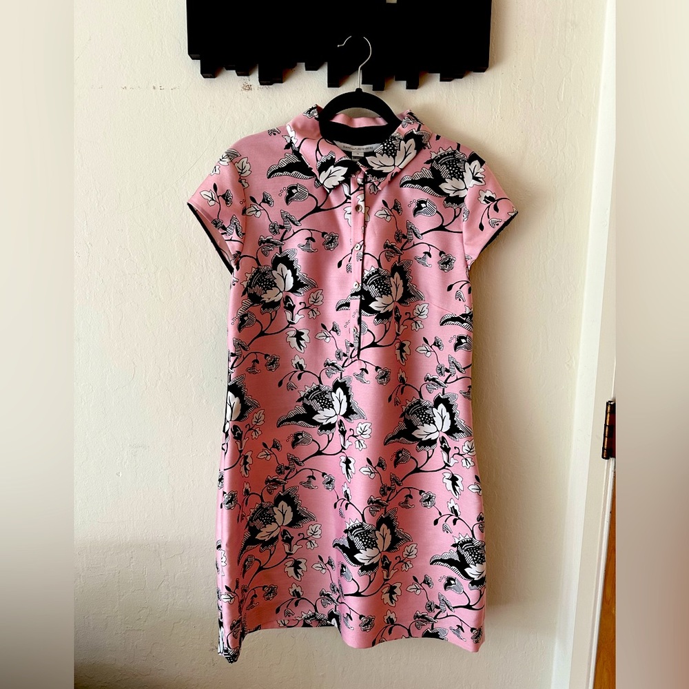 Diane Von Furstenburg pink dress - size 14